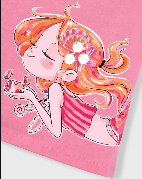 Vestido casual manga corta