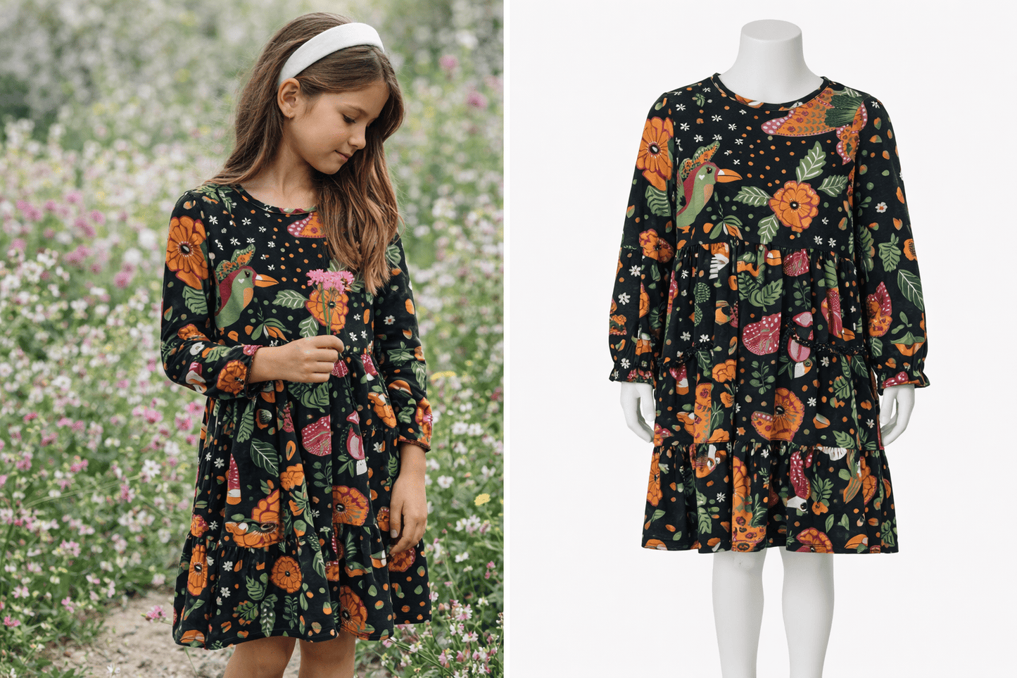 Vestido casual de flores