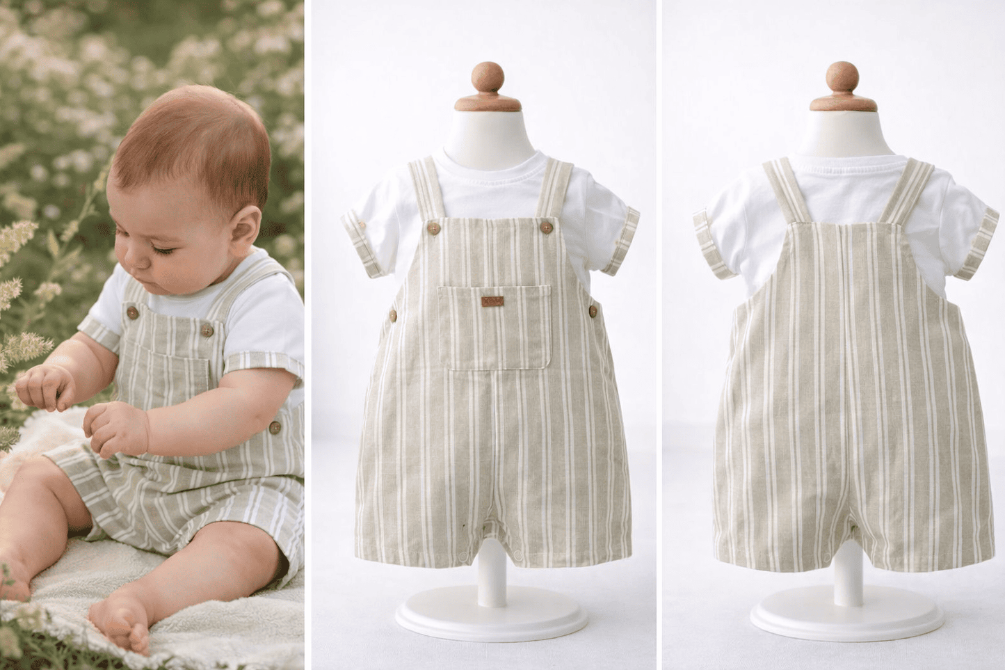 Conjunto camiseta con peto