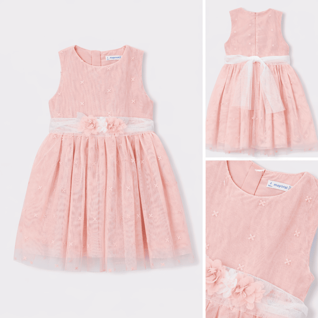 Vestido ceremonia tul bordado