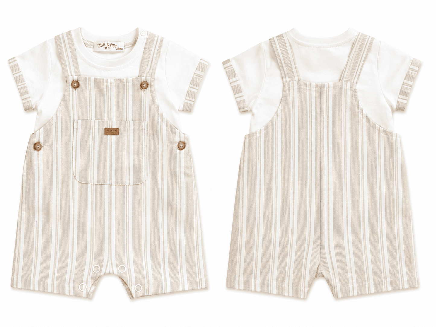 Conjunto camiseta con peto