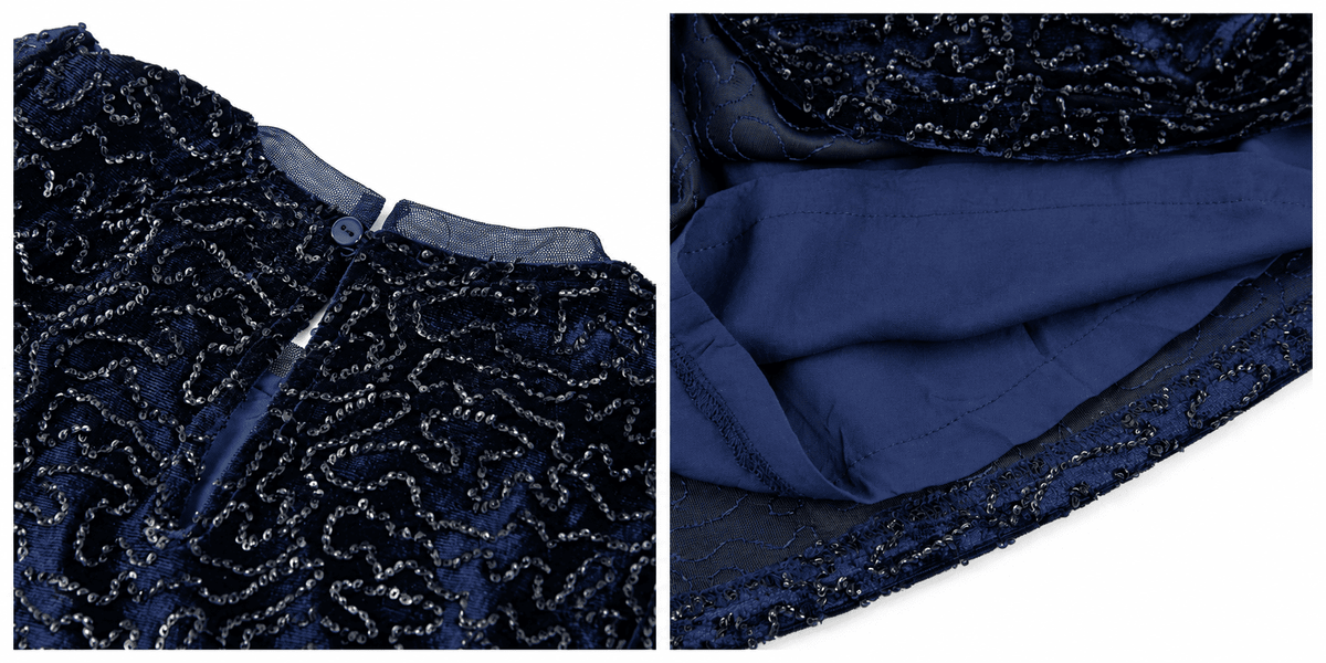 Vestido de niña con detalle brillante y falda acampanada