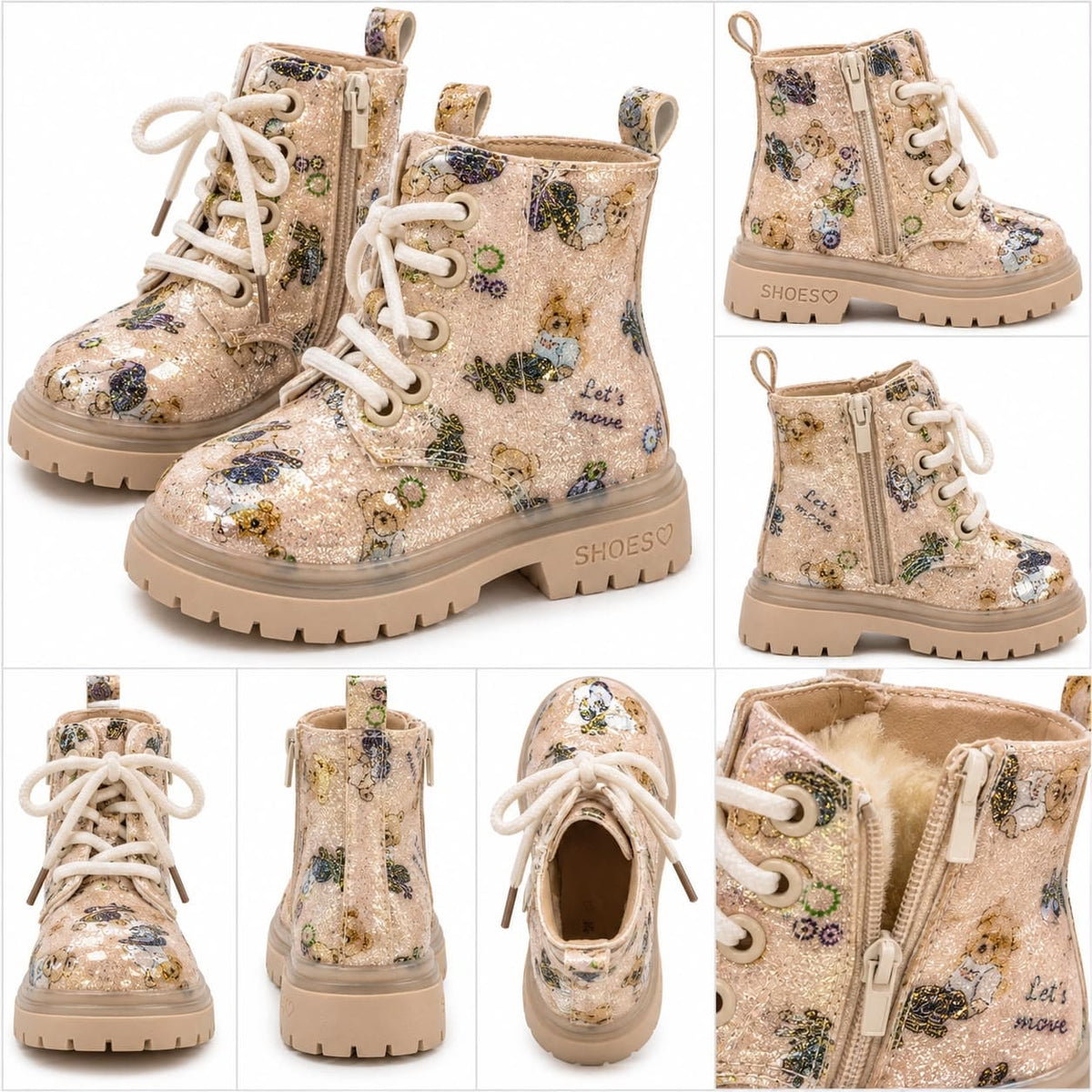 Botines de bebé con ositos 3 colores