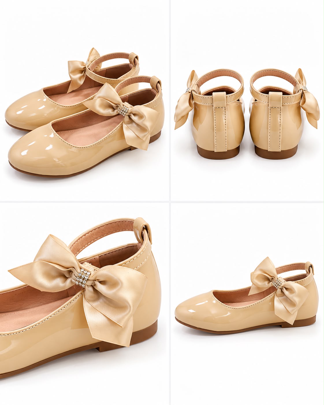 Mercedita beige de charol
