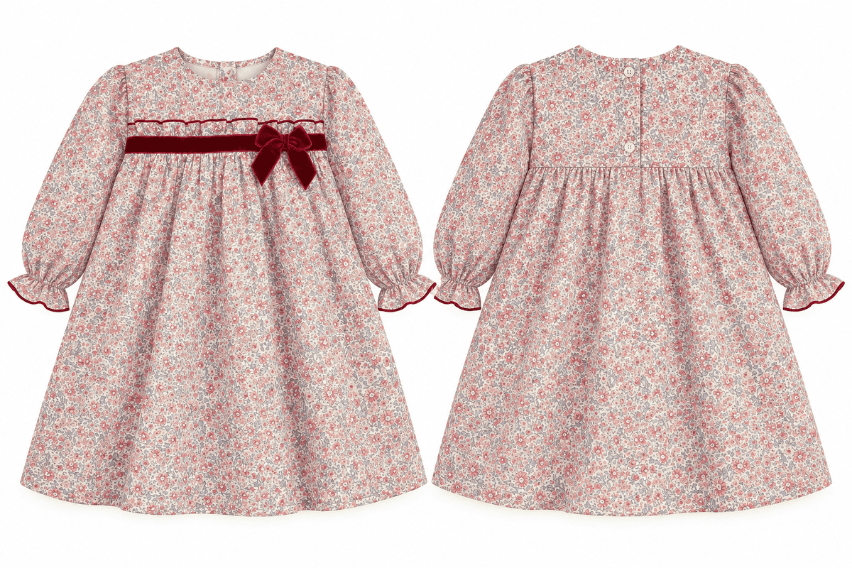 Vestido manga larga