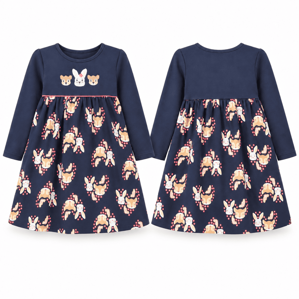 Vestido casual manga larga