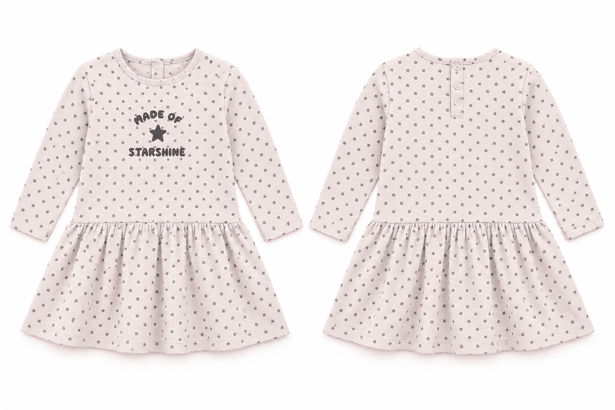 Vestido casual manga larga