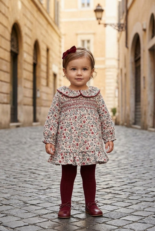 Vestido estampado recién nacida