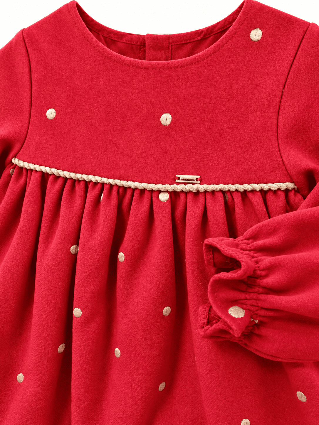 Vestido manga larga de terciopelo