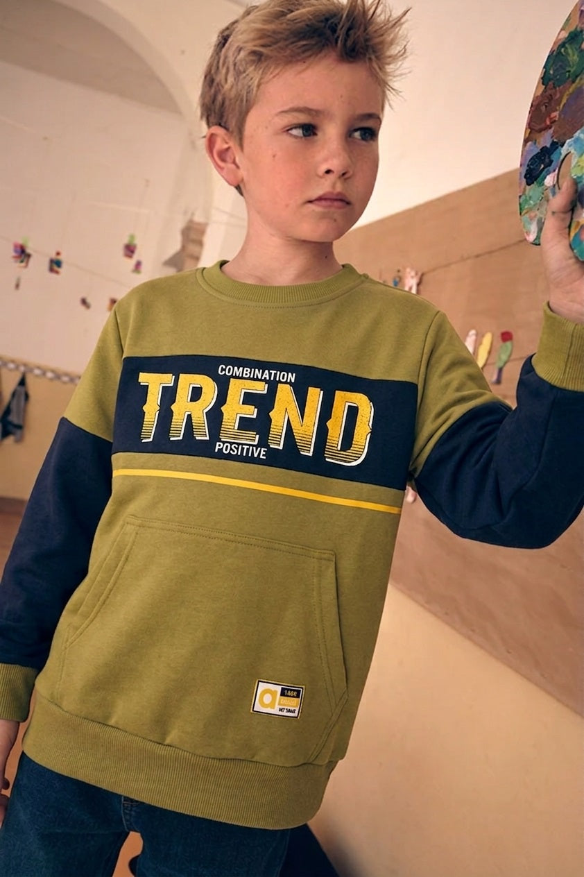 Sudadera de niño sin capucha