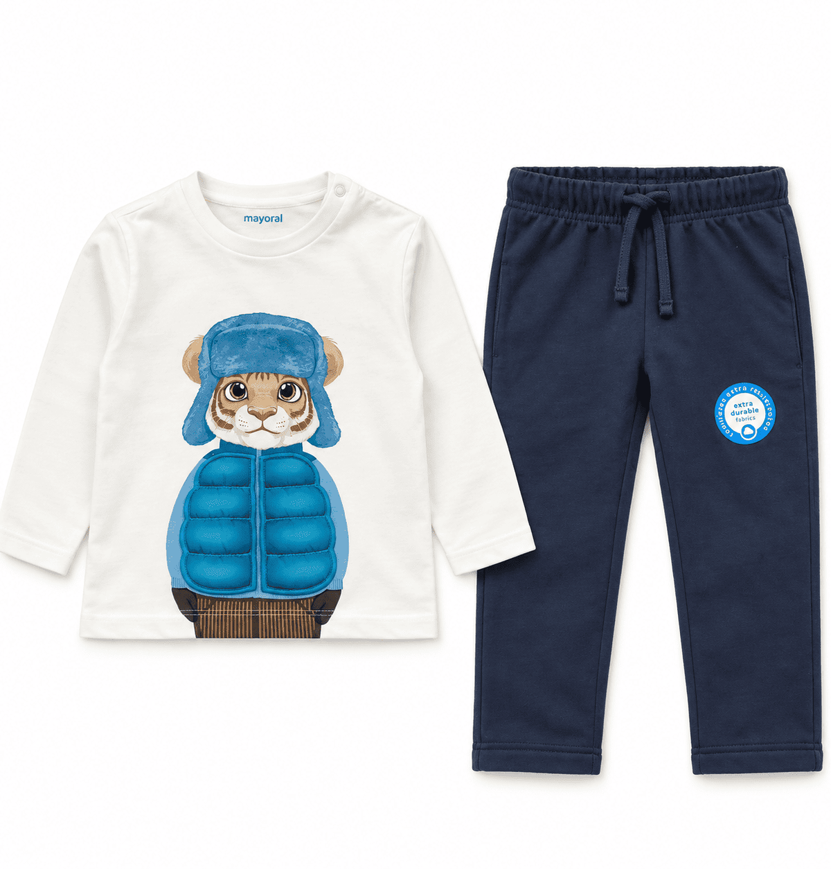 Conjunto de camiseta manga larga con pantalón