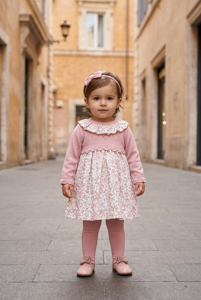 Vestido manga larga de punto