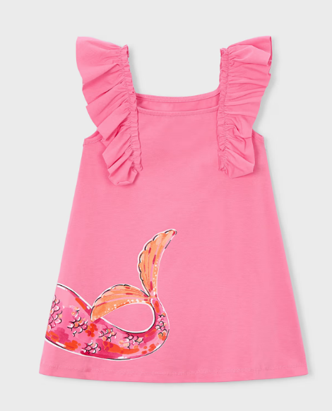 Vestido casual manga corta