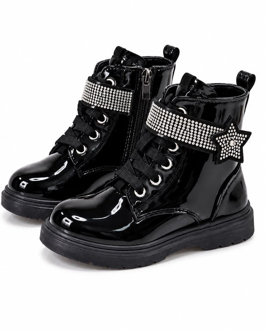 Bota de niña de charol