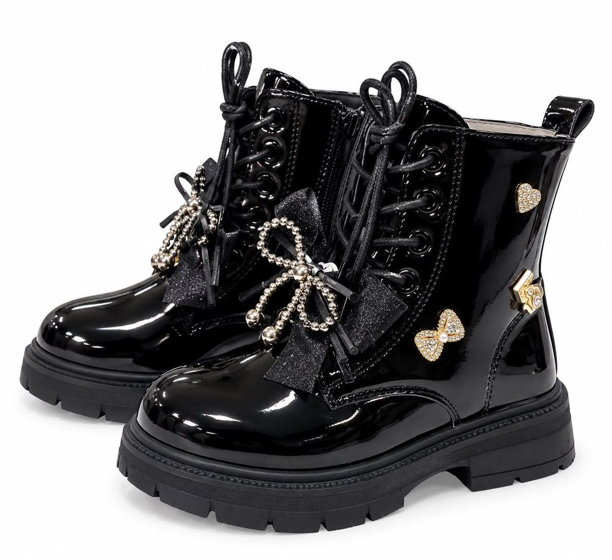 Botas de charol