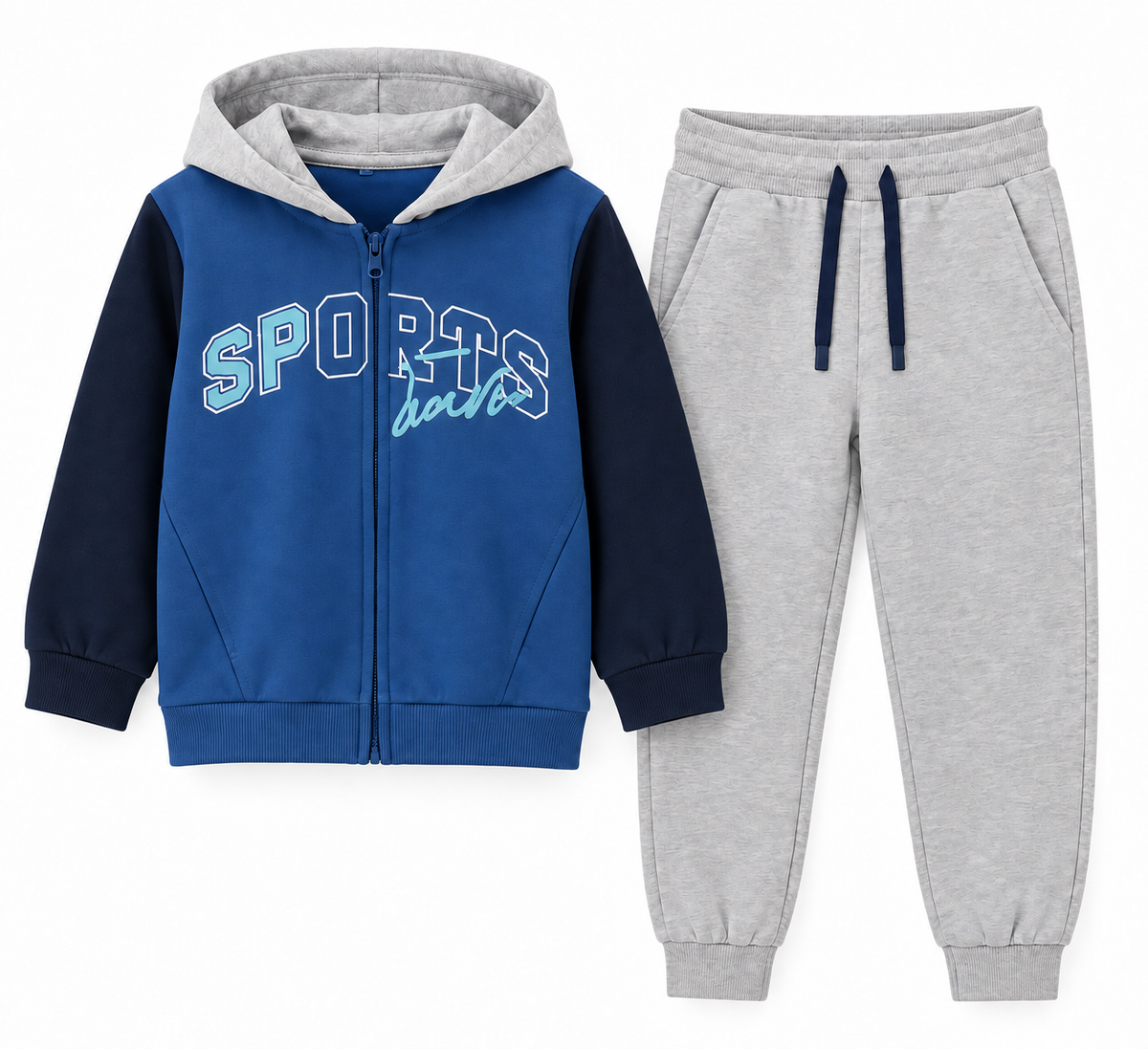 Conjunto de chándal con cremallera y pantalón