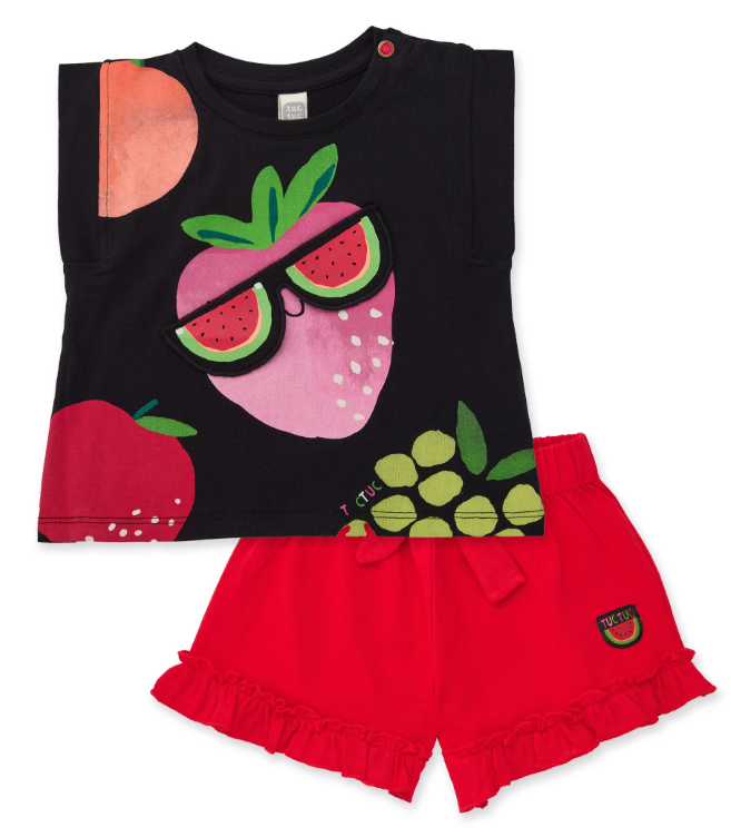 Conjunto camiseta con short 3-6 Años
