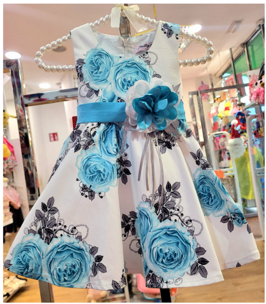 Vestido sin manga floreado