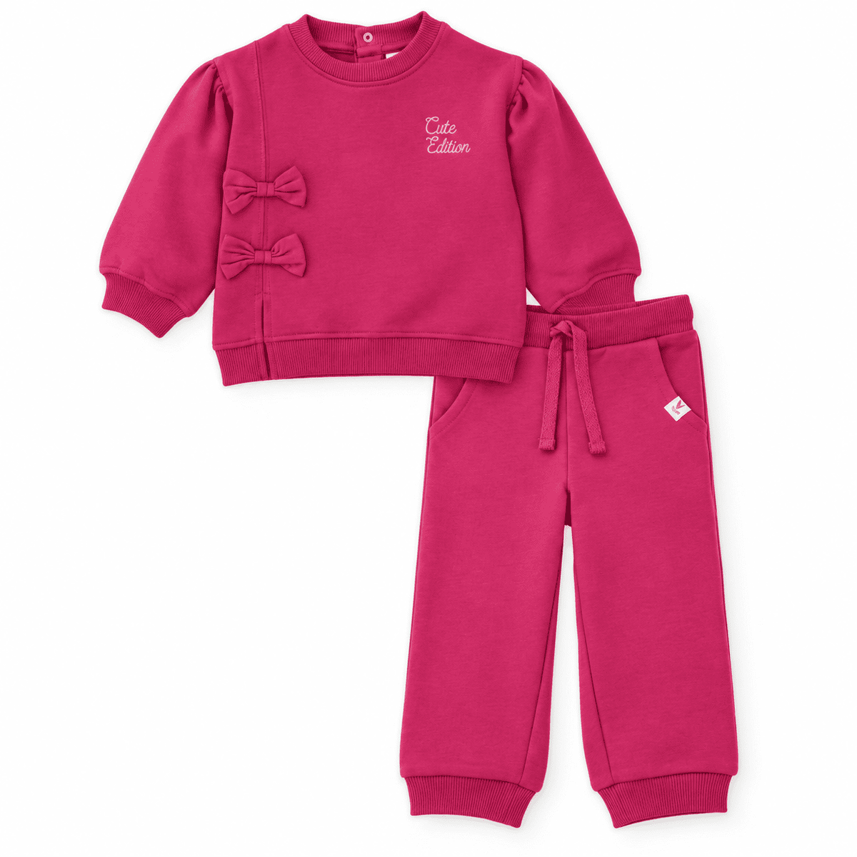 Conjunto de niña de felpa