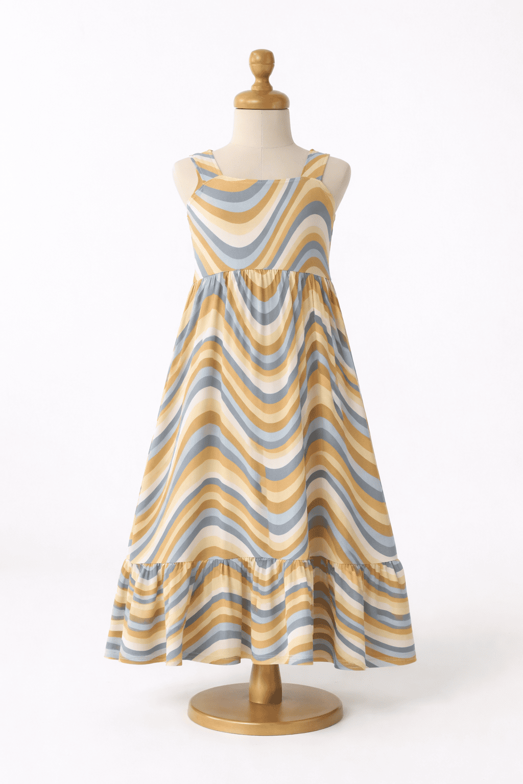 Vestido largo de algodón