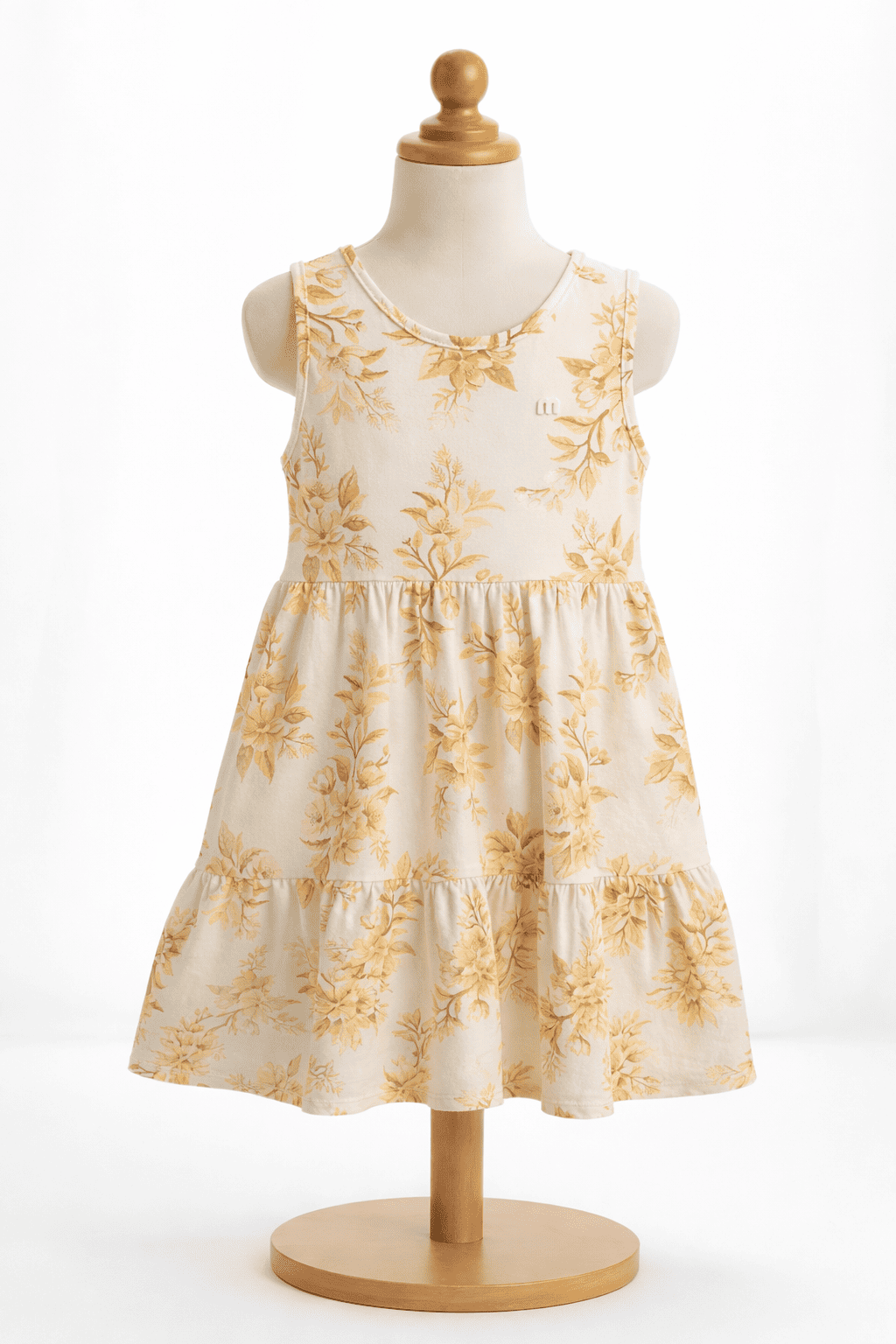 Vestido casual de algodón sin manga