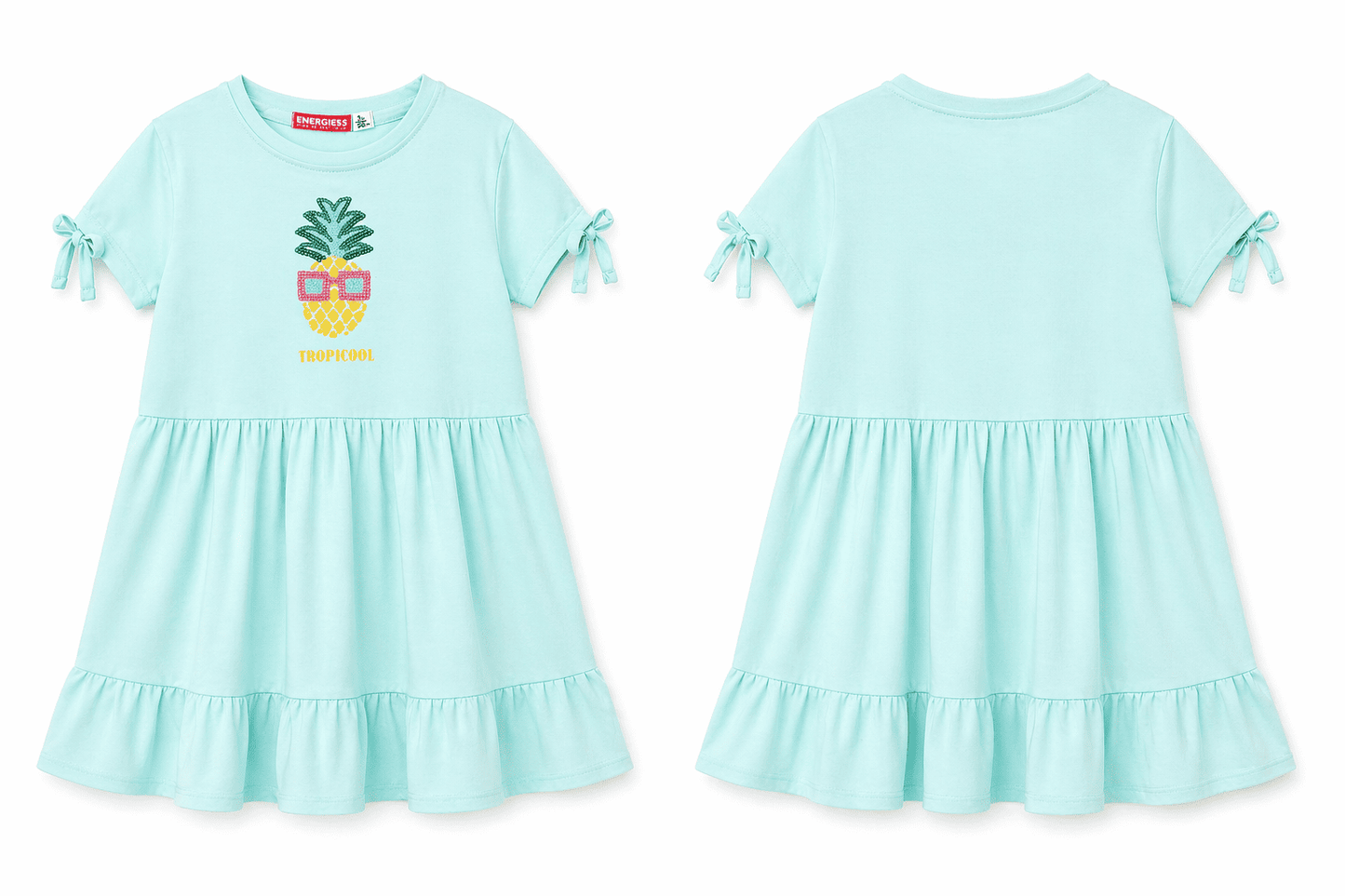 Vestido casual manga corta