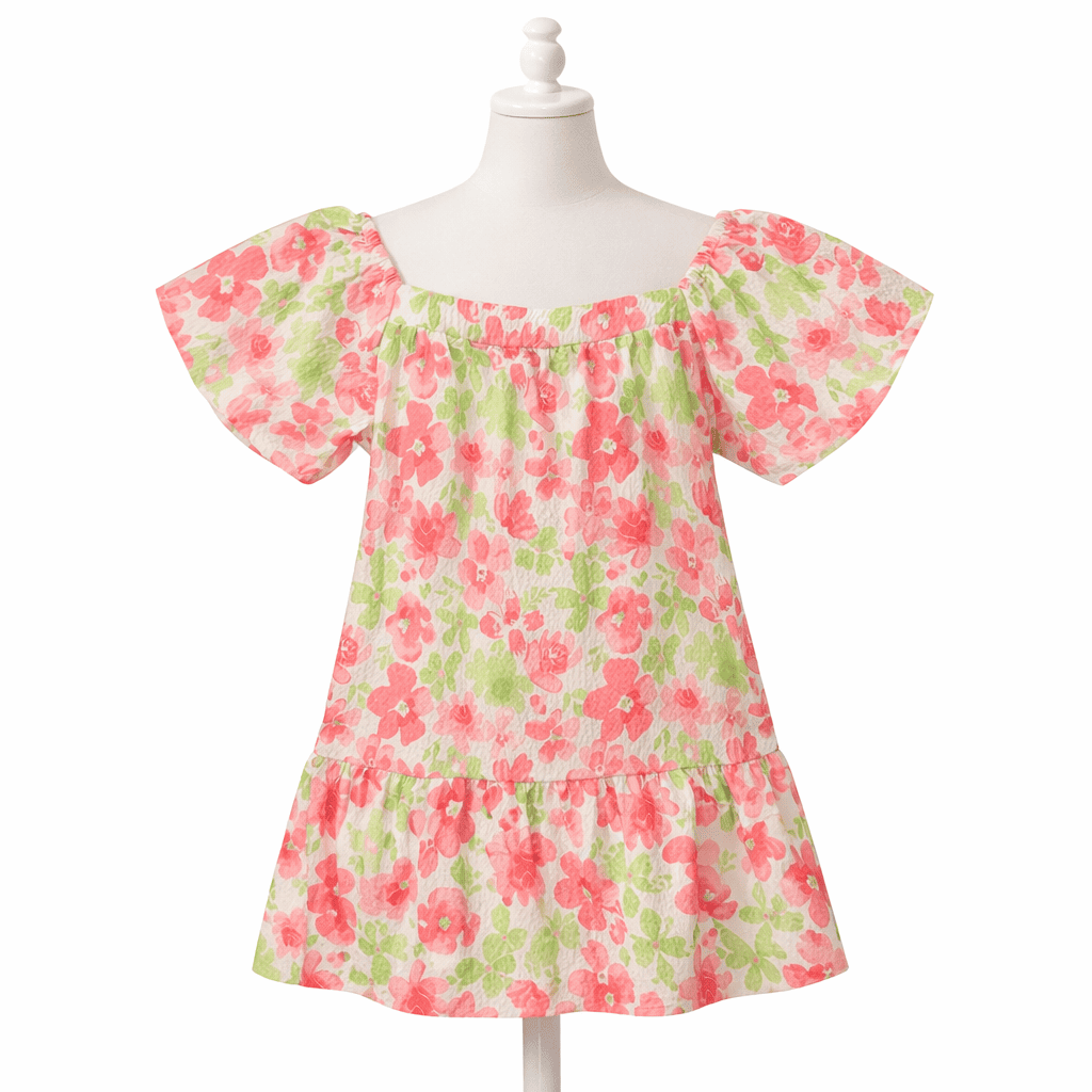 Vestido casual de flores 3-6 Años