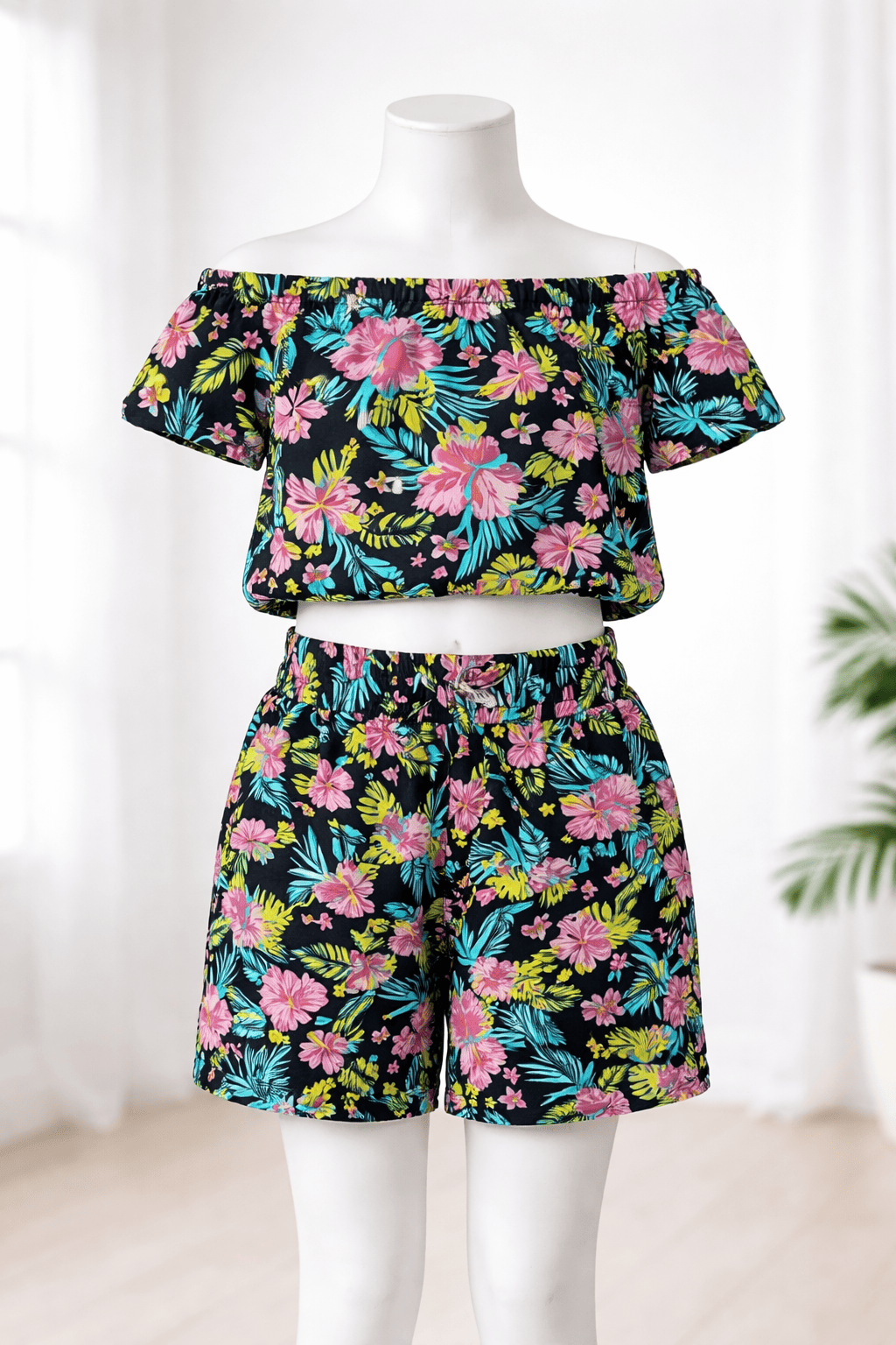 Conjunto casual de flores