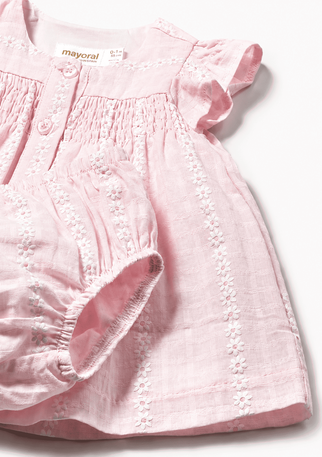 Vestido de ceremonia con estampado 2m-9 Meses