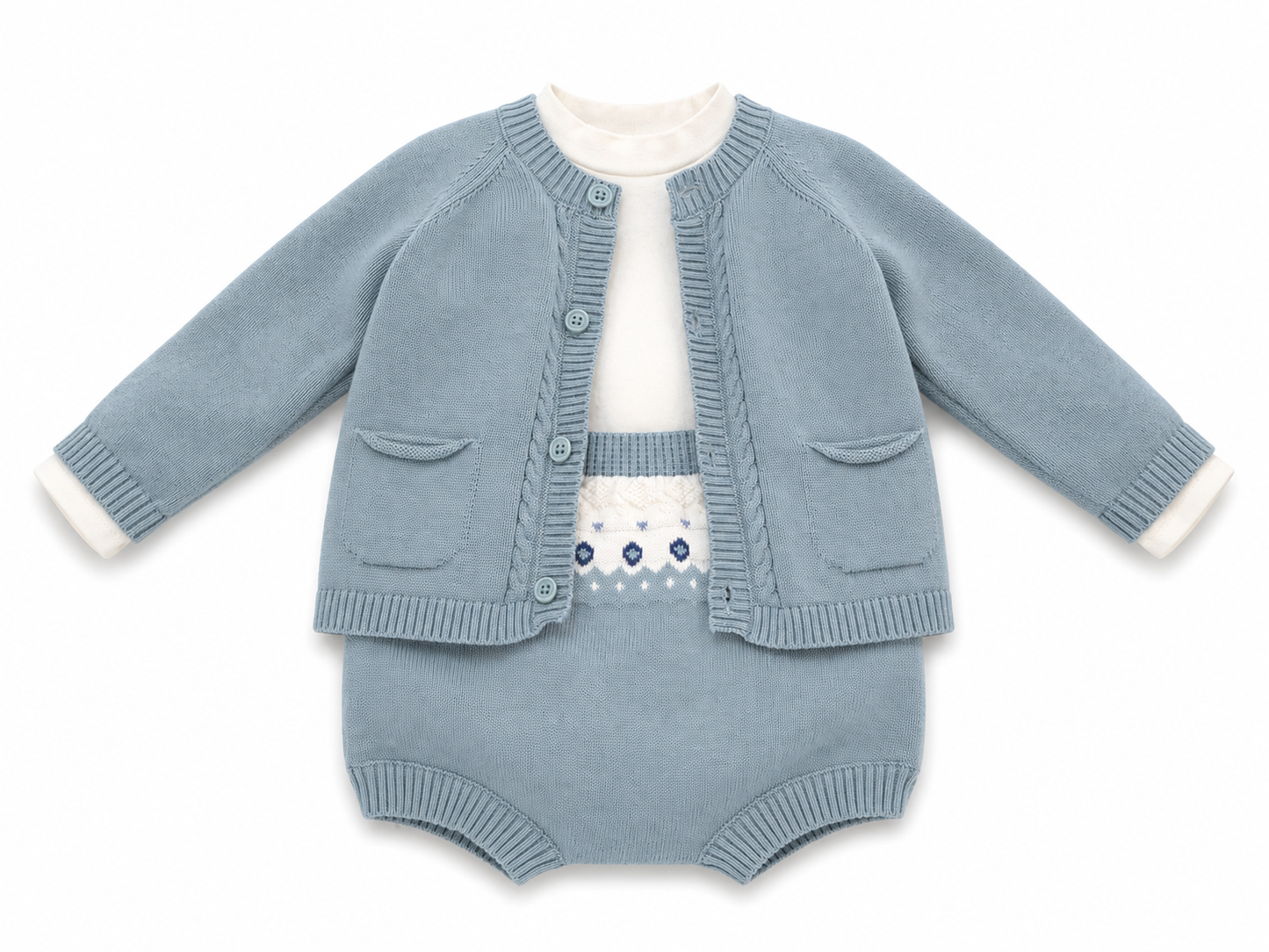 Conjunto de punto de niño