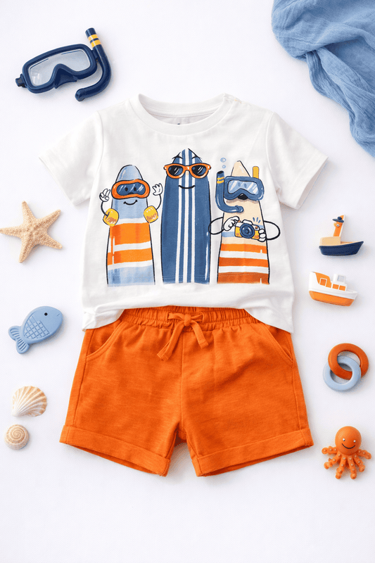 Conjunto casual camiseta con short