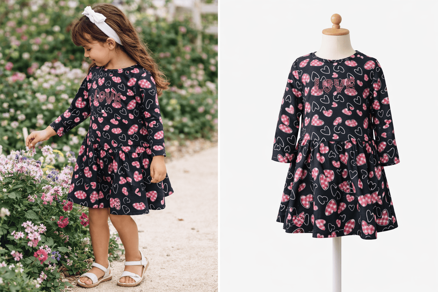Vestido casual 4-10 Años