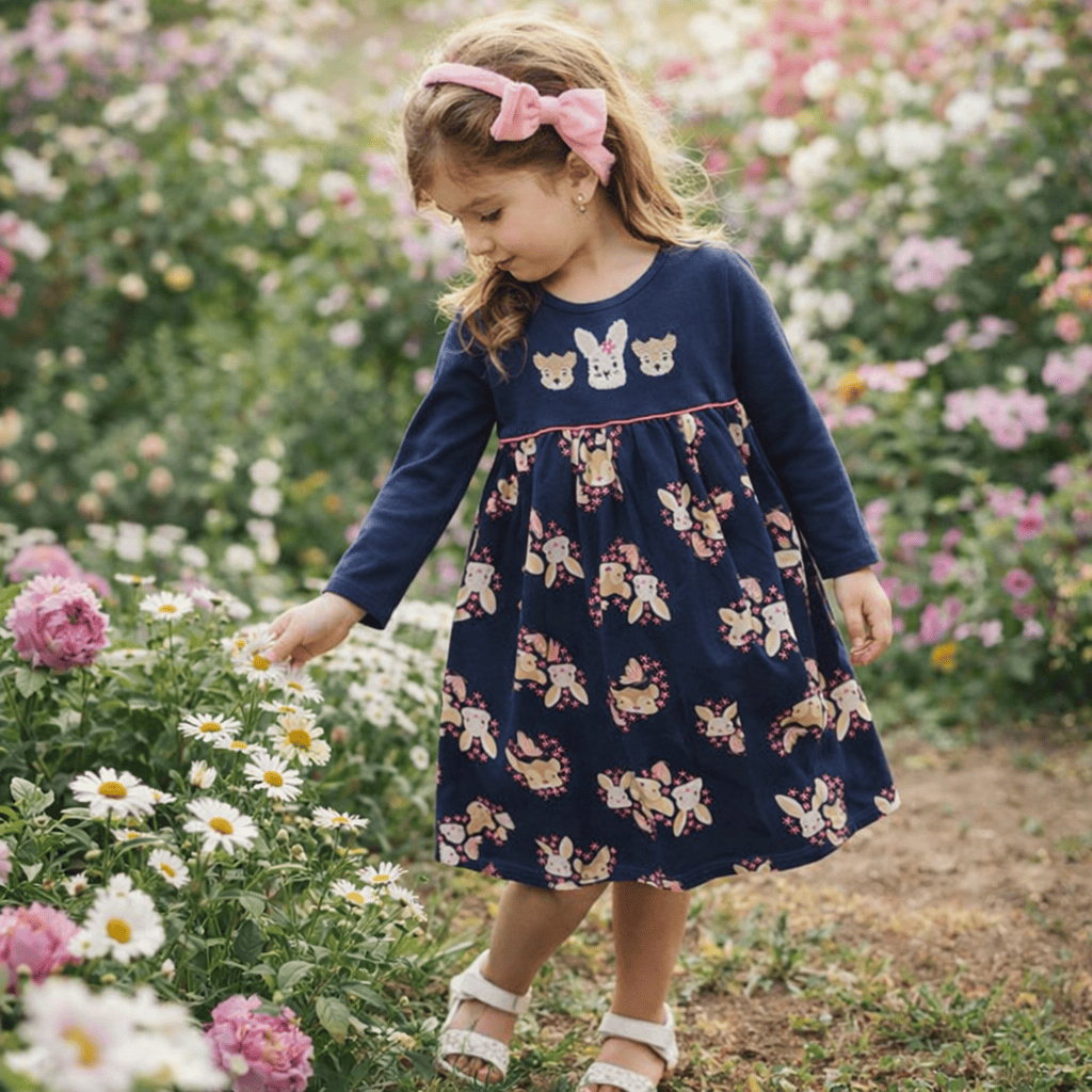 Vestido casual manga larga