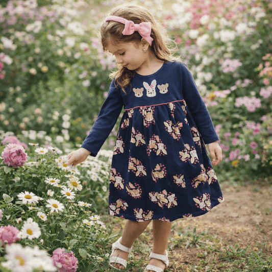 Vestido casual manga larga