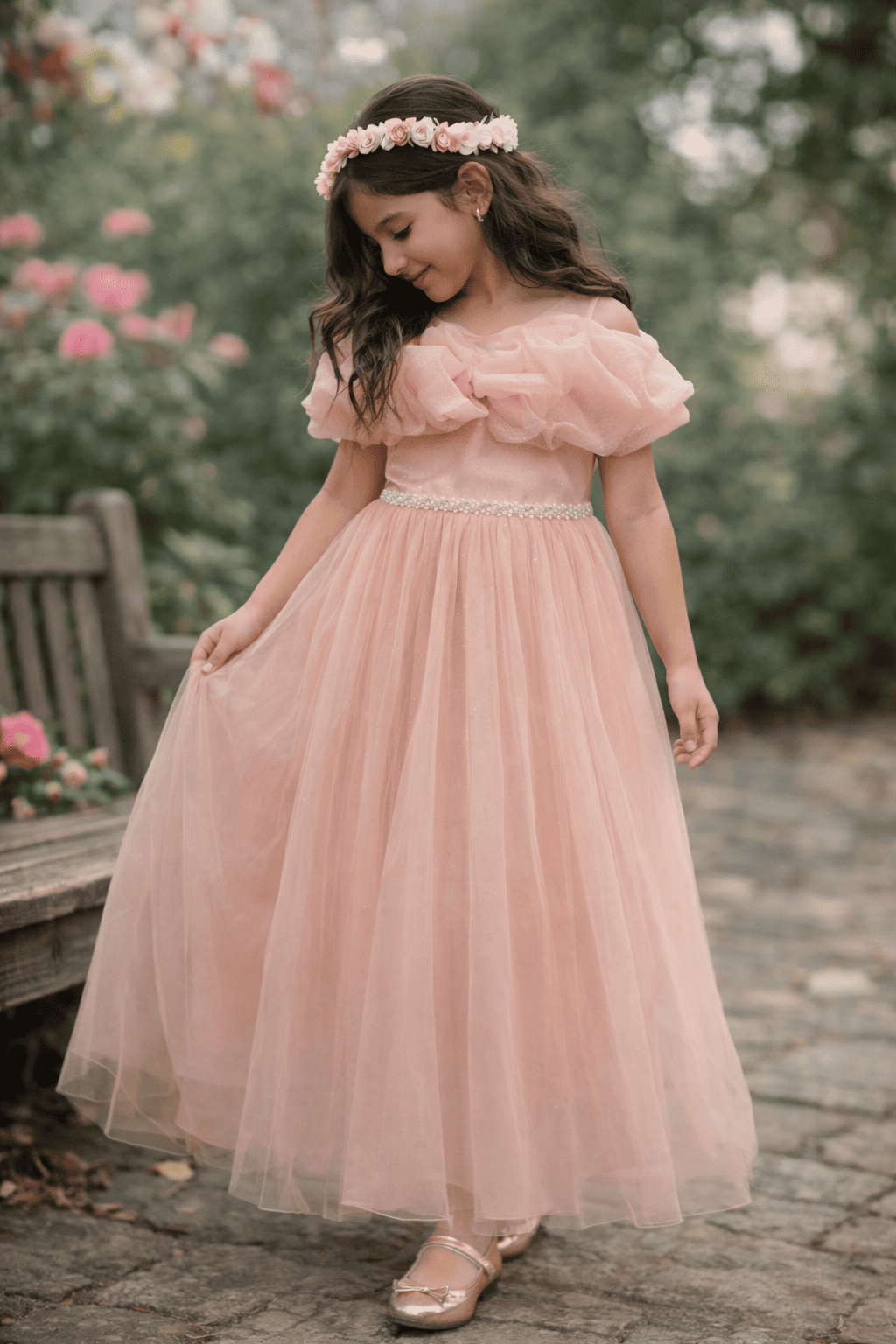 Vestido largo de ceremonia