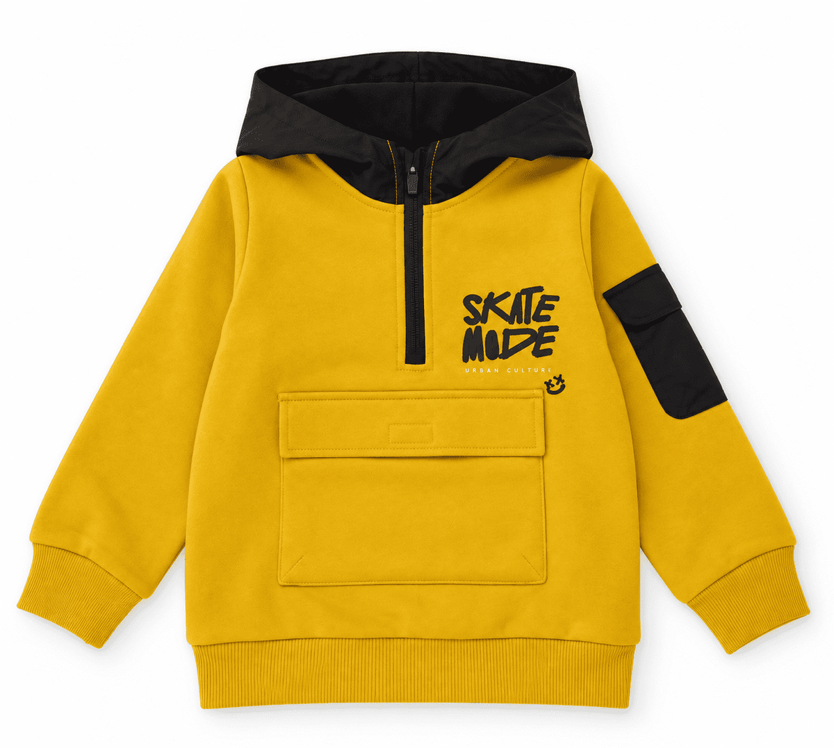 Sudadera de niño de felpa con capucha y bolsillo canguro