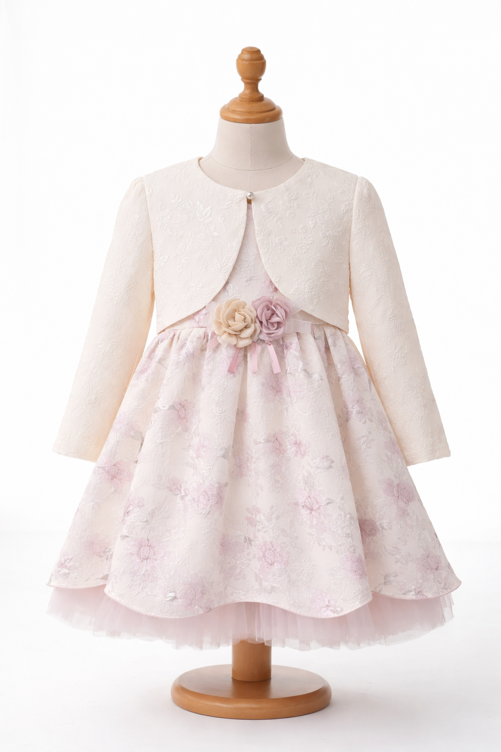 Vestido de ceremonia con rebeca