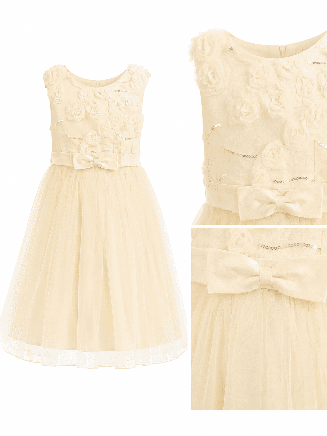 Vestido corto de ceremonia con bolso 4-14Años