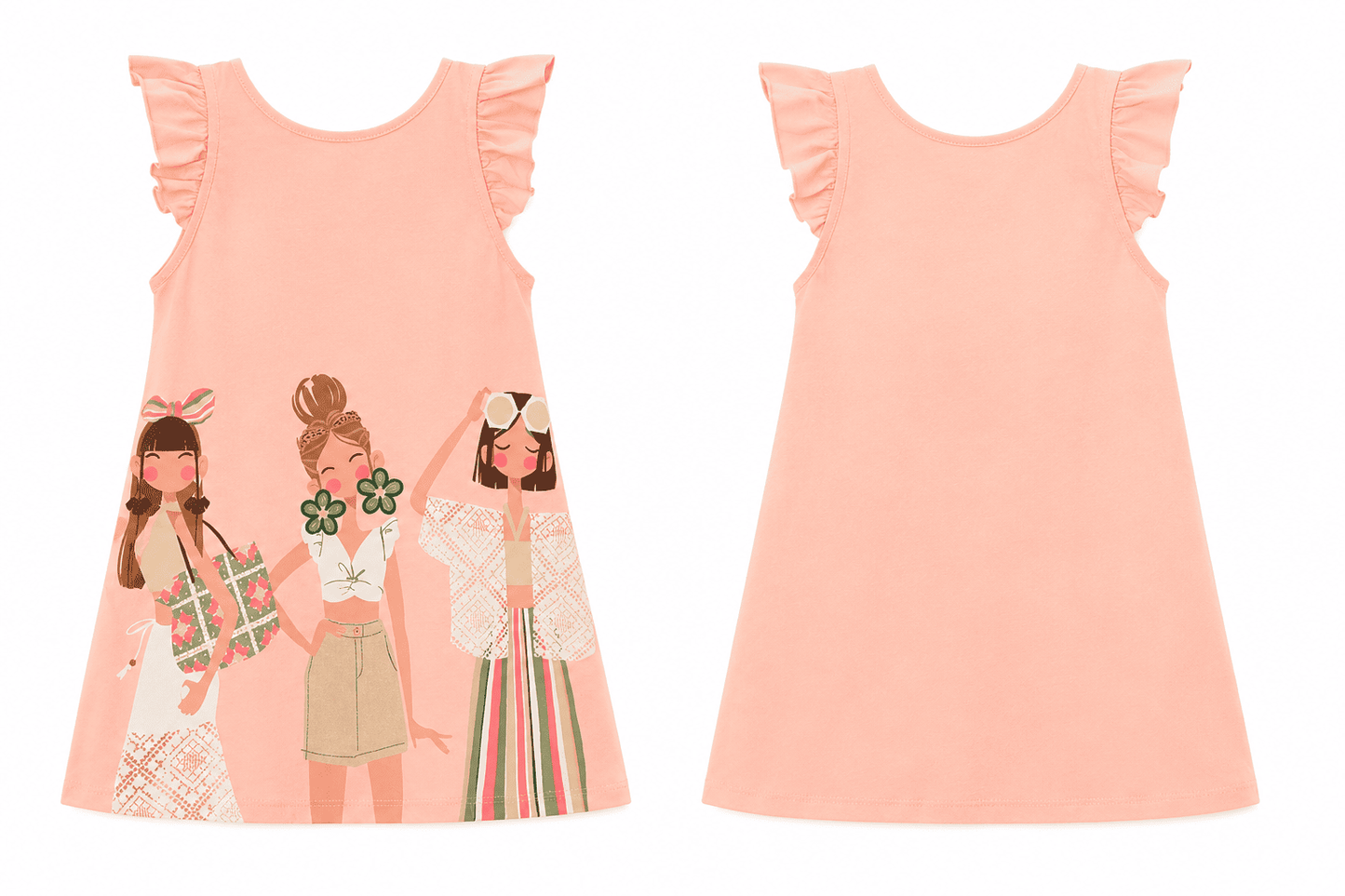Vestido casual 4-9 Años