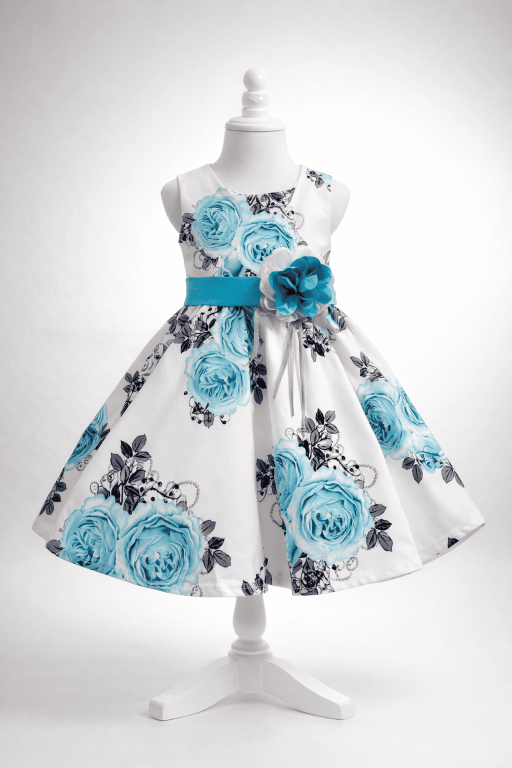 Vestido sin manga floreado 6m-36 meses