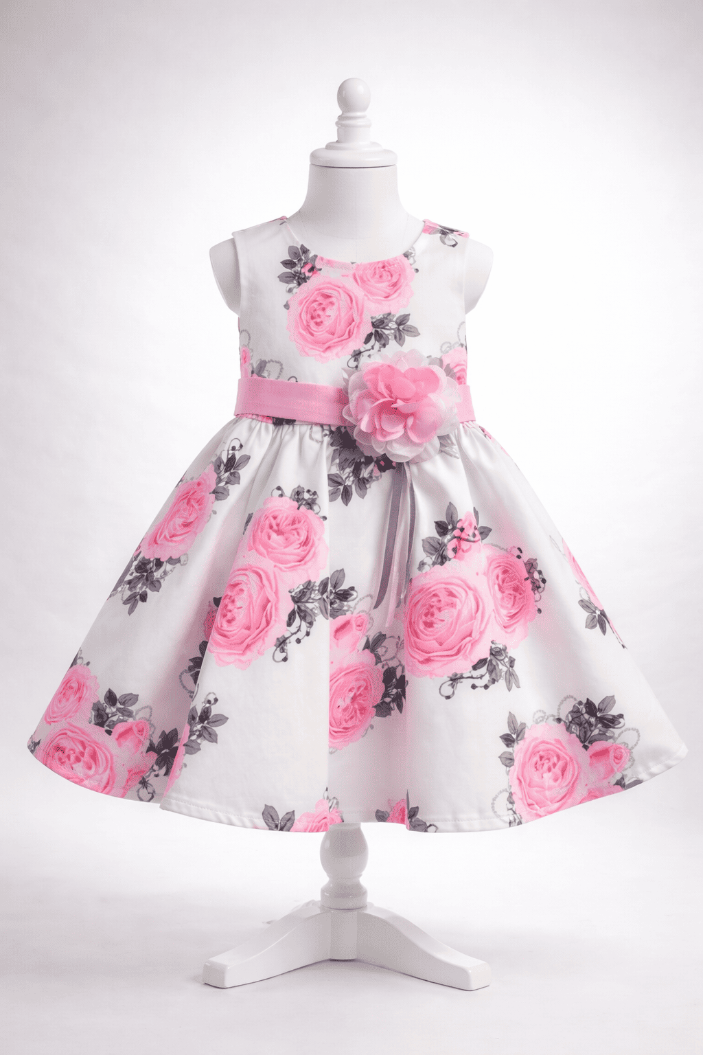 Vestido estampado de flores 6m - 36meses