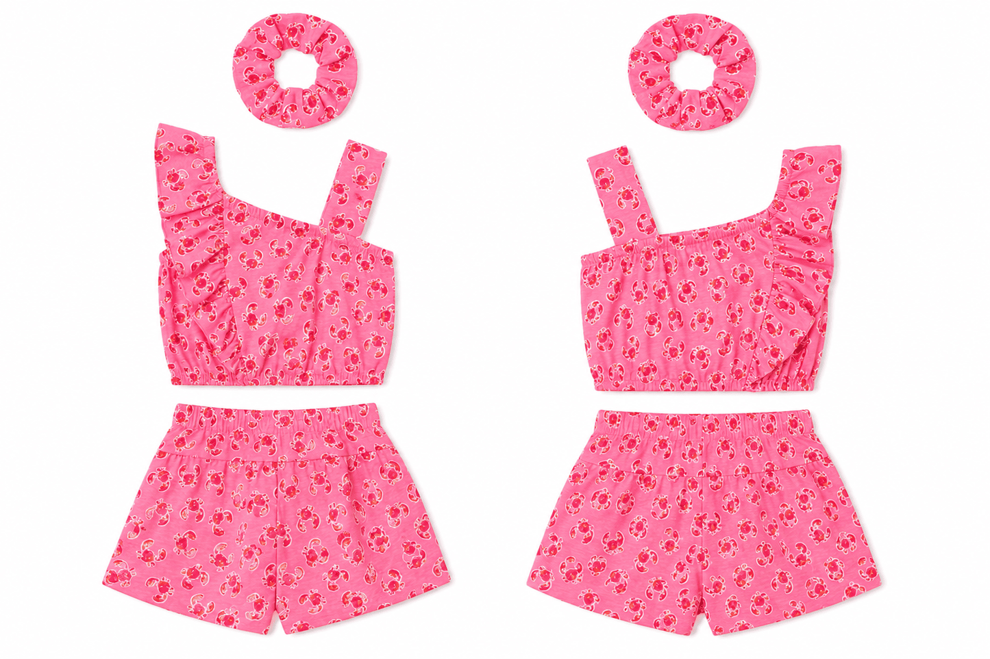 Conjunto camiseta con short y coletero 6-10 Años