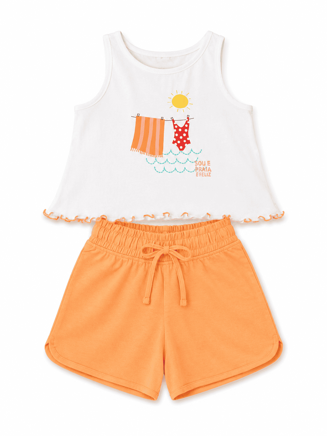 Conjunto camiseta con short 3- 14 Años