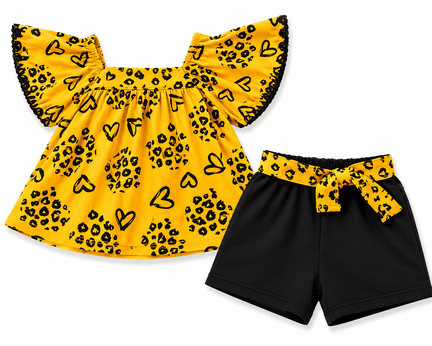 Conjunto camiseta con short 3-8 Años