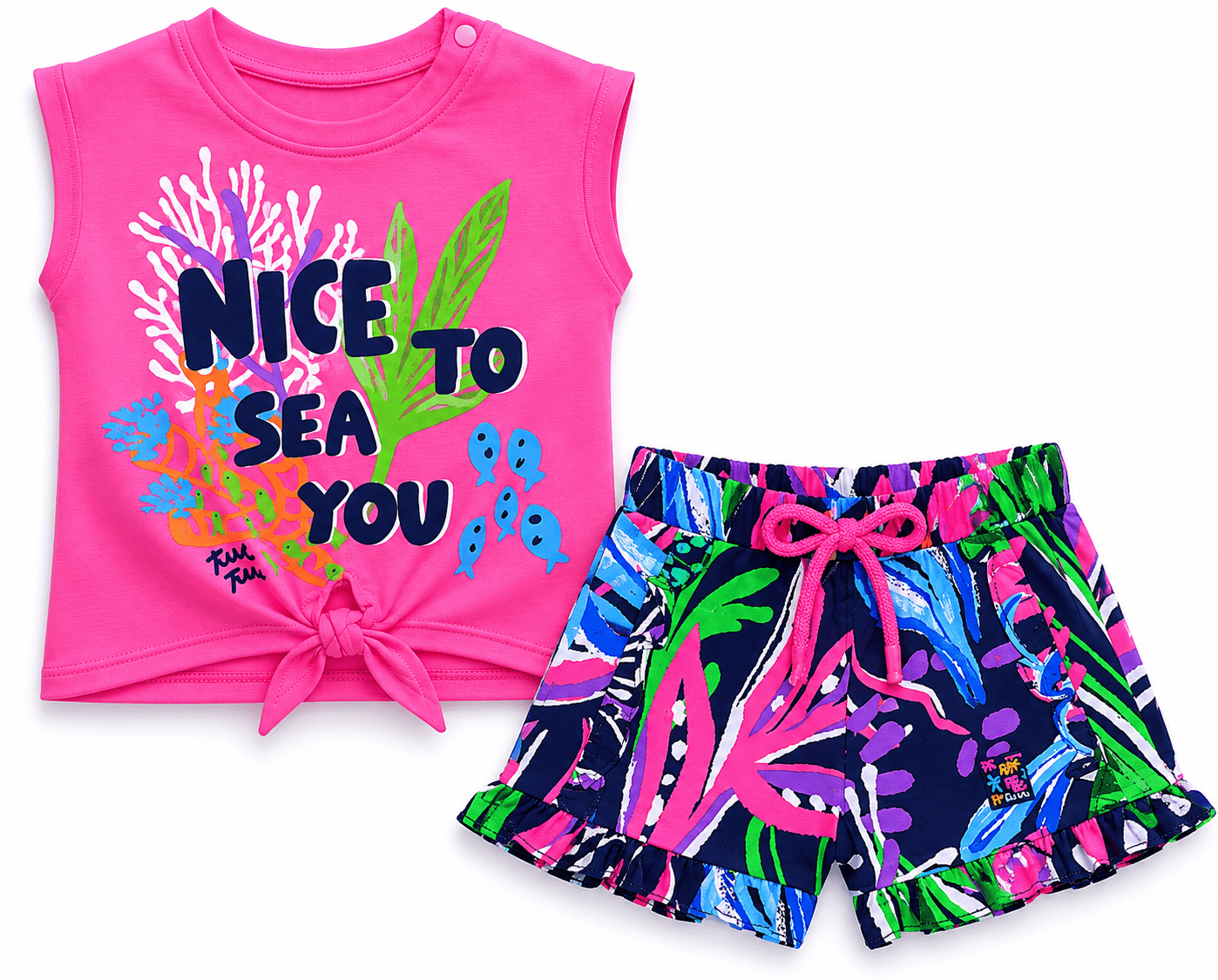 Conjunto camiseta con short 4-8 Años