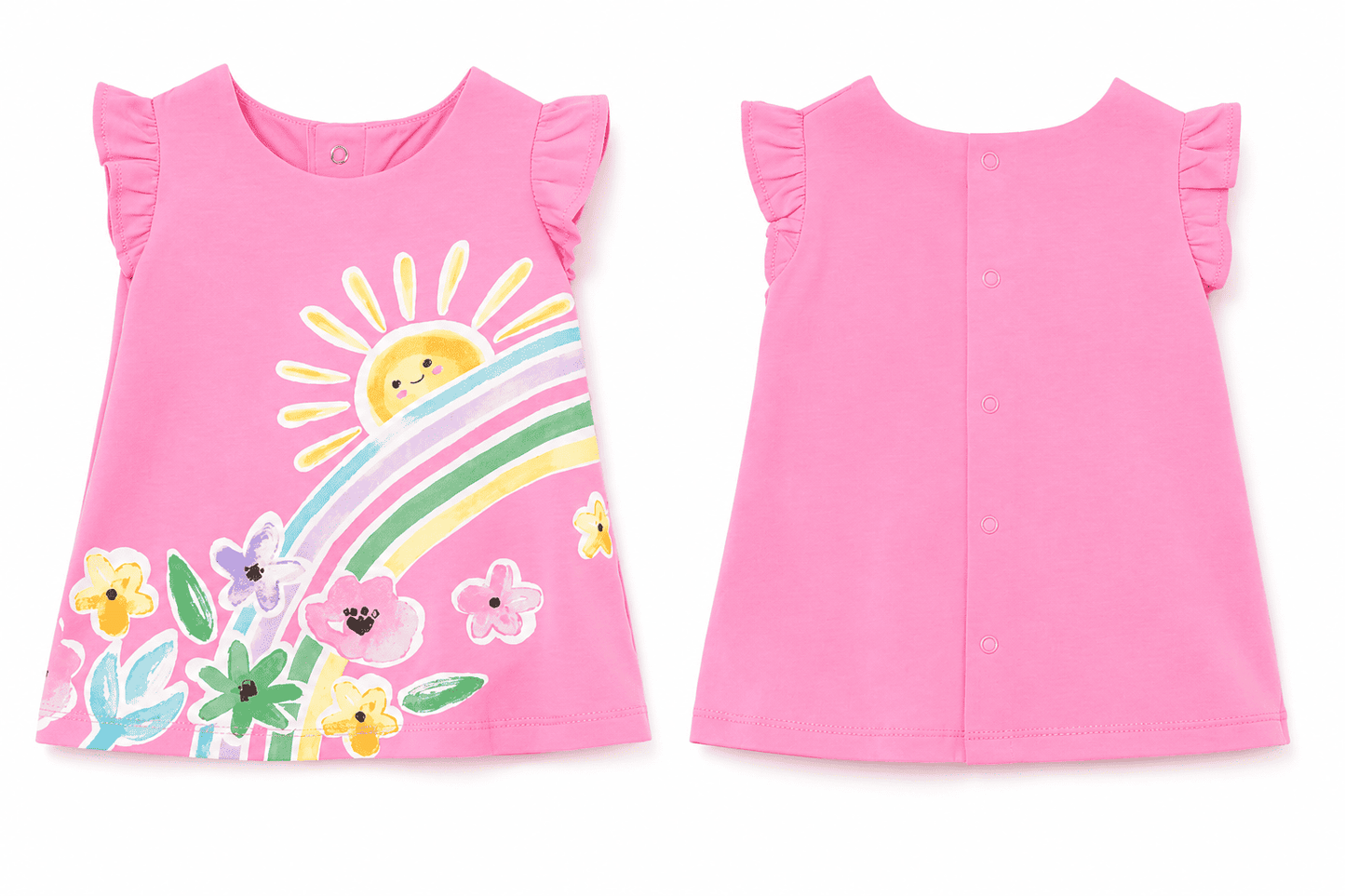 Vestido de algodón 1m - 12 meses