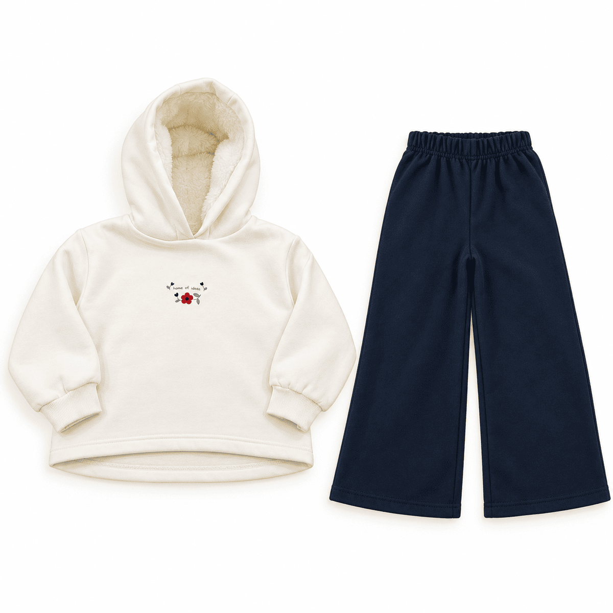 Conjunto de niña sudadera con pantalón de chándal