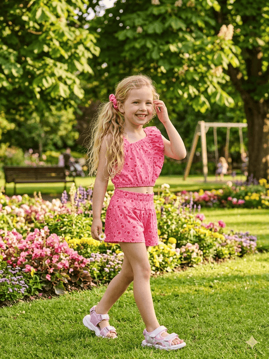 Conjunto camiseta con short y coletero 6-10 Años