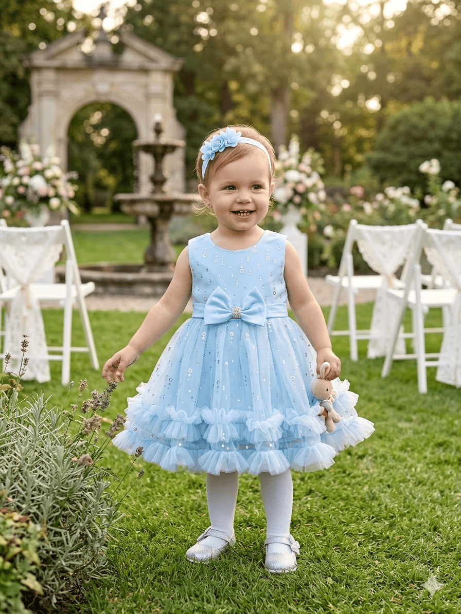 Vestido de ceremonia 6m-36 meses