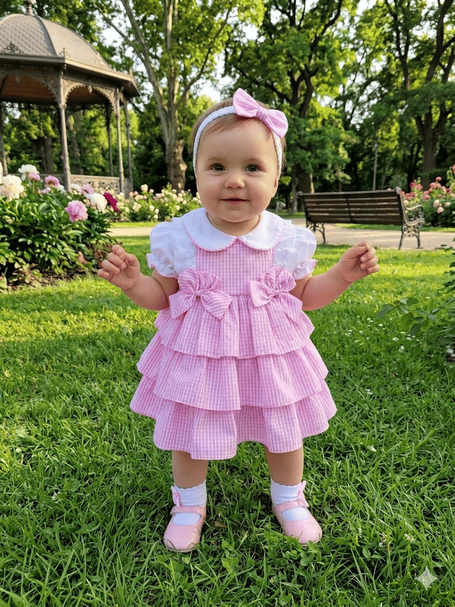 Vestido con braguita y diadema
